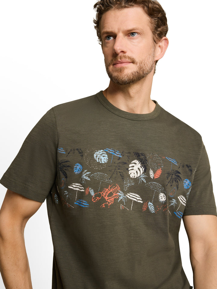 printed  t-shirt, deep leaf green 26543 Bild 6