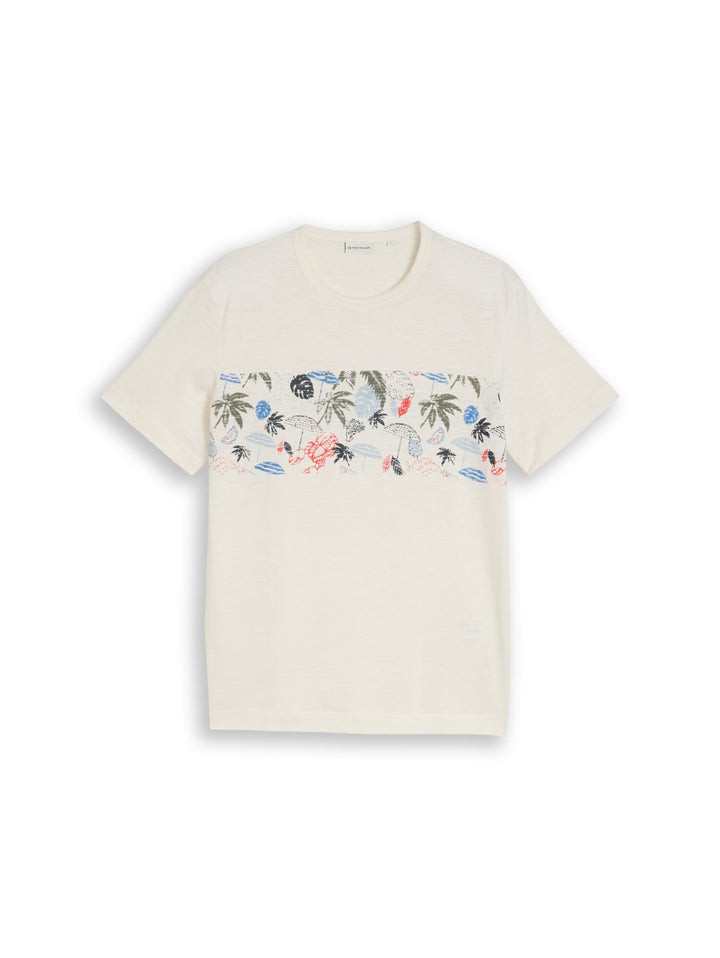 printed  t-shirt, Gardenia White 10348 Bild 1