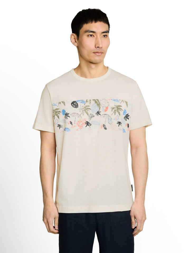 printed  t-shirt, Gardenia White 10348 Bild 5