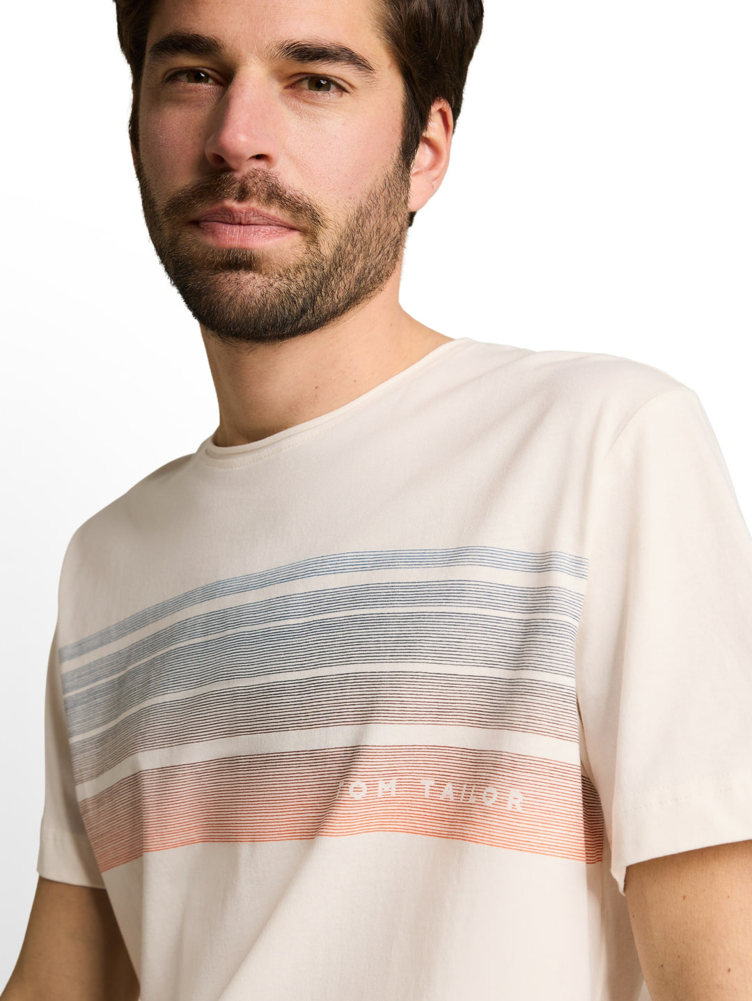 printed t-shirt, Gardenia White 10348 Bild 6