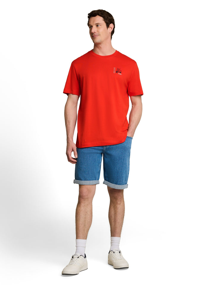 printed t-shirt, orange red 18787 Bild 3