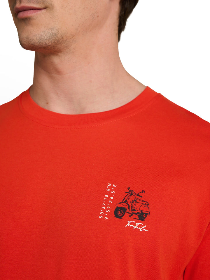 printed t-shirt, orange red 18787 Bild 5