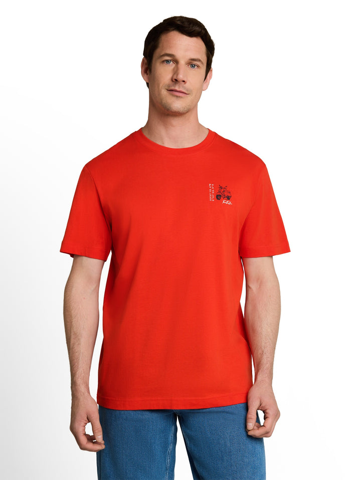 printed t-shirt, orange red 18787 Bild 6