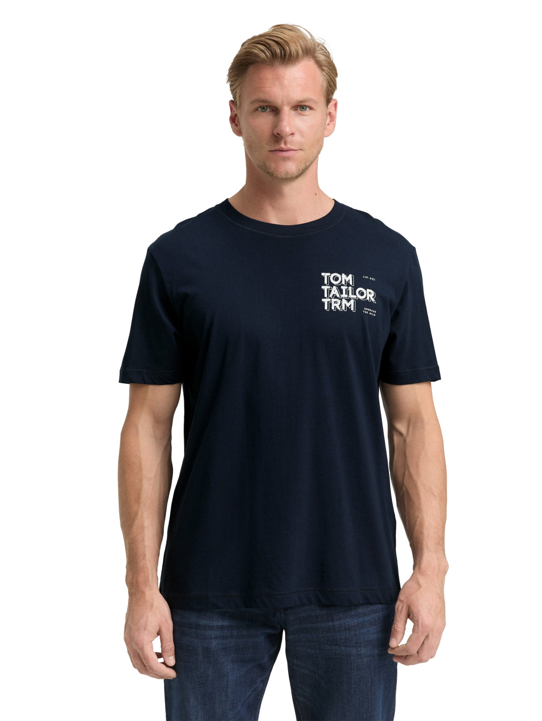 printed t-shirt, sky captain blue 10668 Bild 5