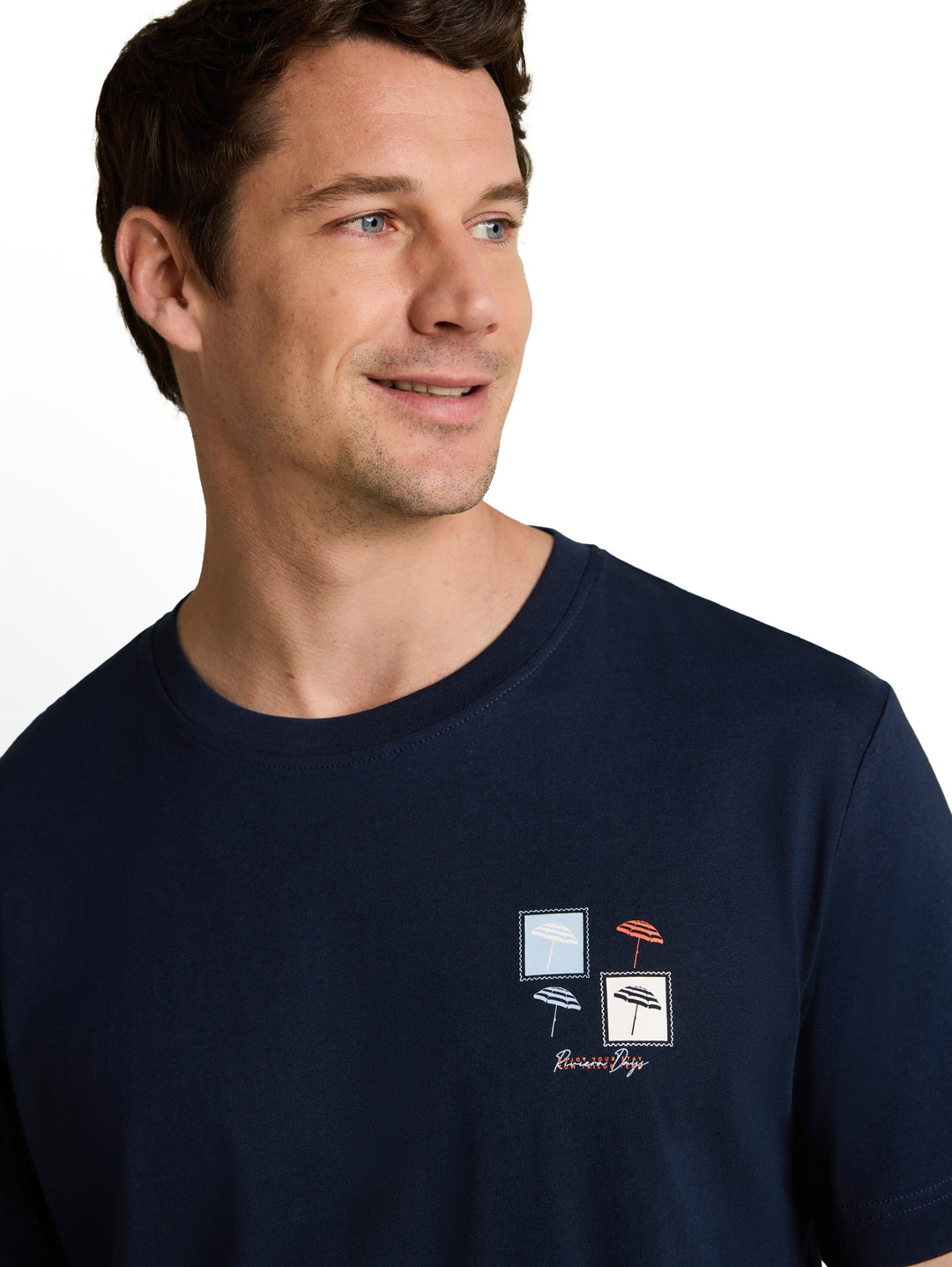 printed t-shirt, sky captain blue 10668 Bild 5
