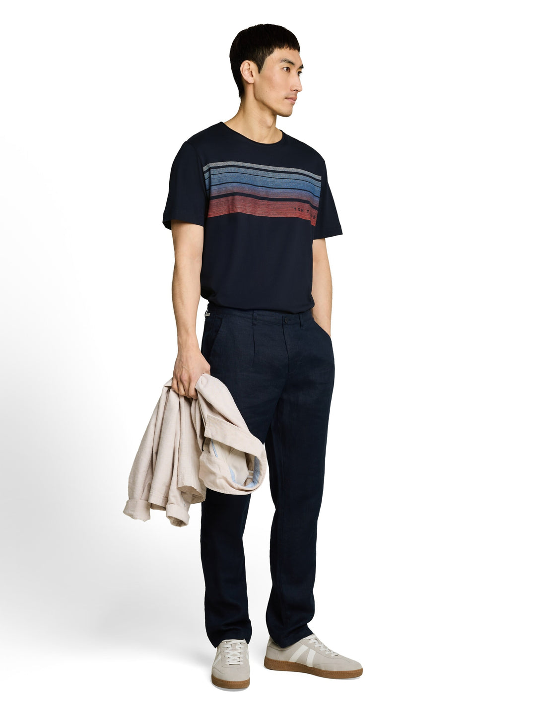 printed t-shirt, sky captain blue 10668 Bild 3