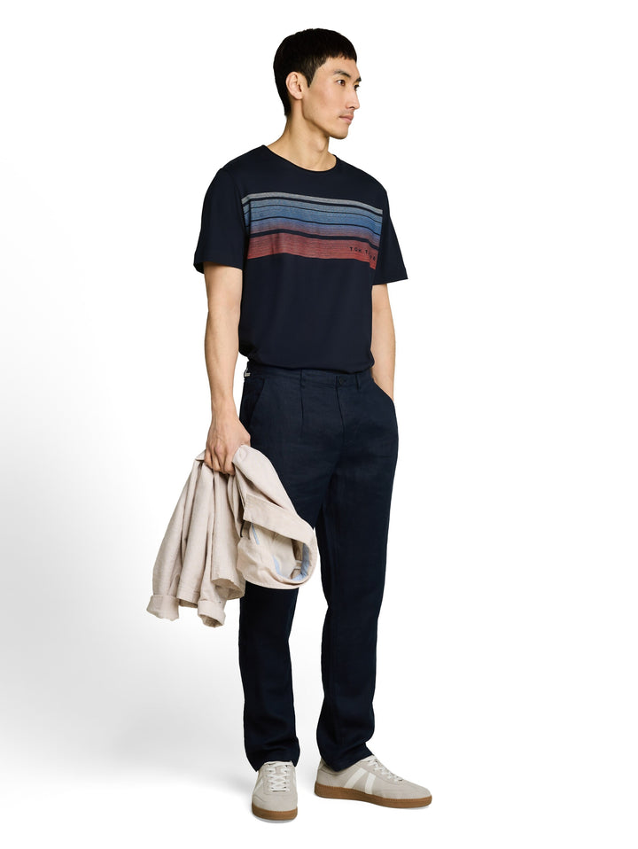 printed t-shirt, sky captain blue 10668 Bild 3