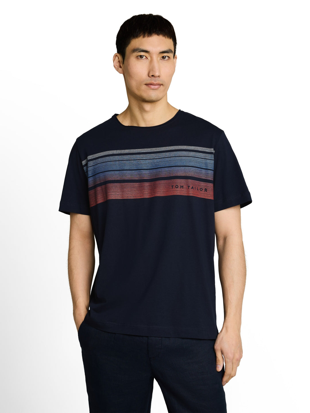 printed t-shirt, sky captain blue 10668 Bild 5
