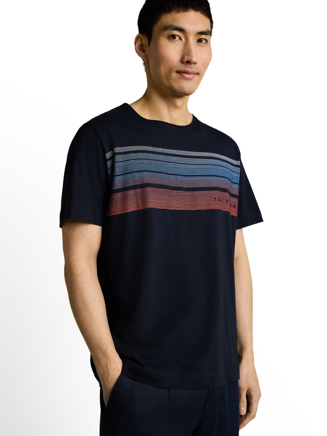 printed t-shirt, sky captain blue 10668 Bild 6