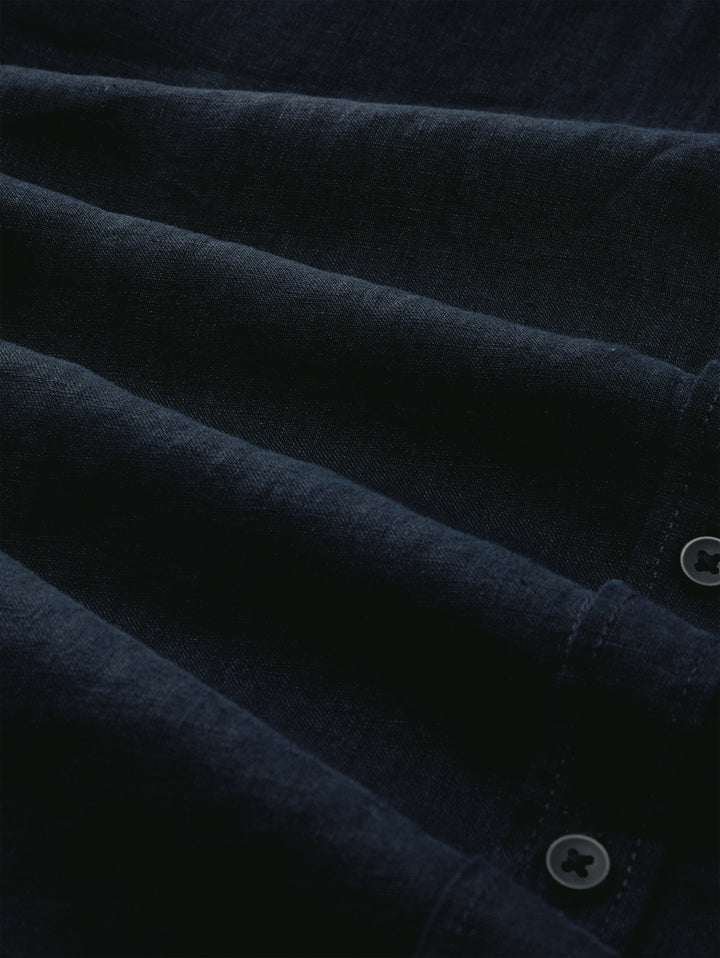 pure linen shirt, sky captain blue 10668 Bild 2