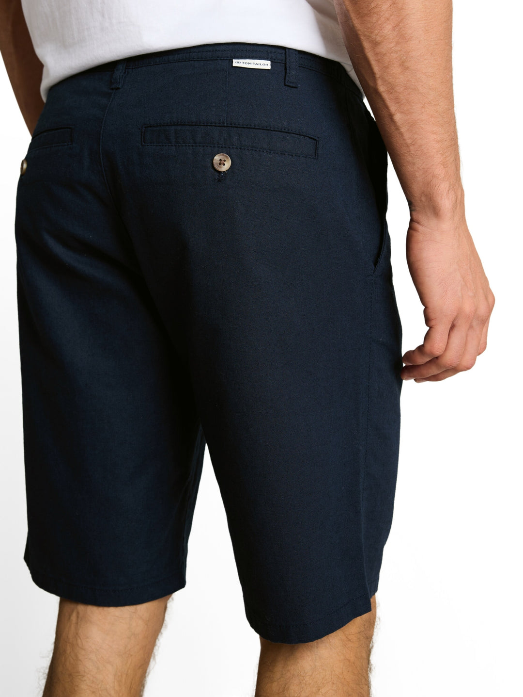 regular cotton linen chino sho, sky captain blue 10668 Bild 7