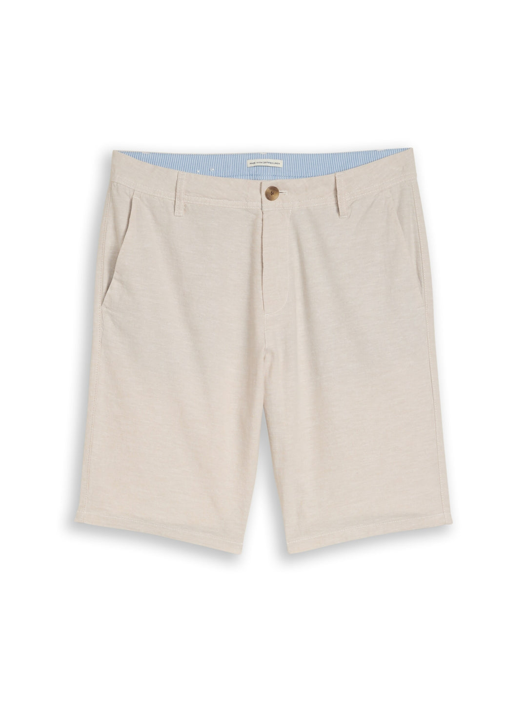 regular cotton linen chino sho, cashew beige chambray 39587 Bild 1