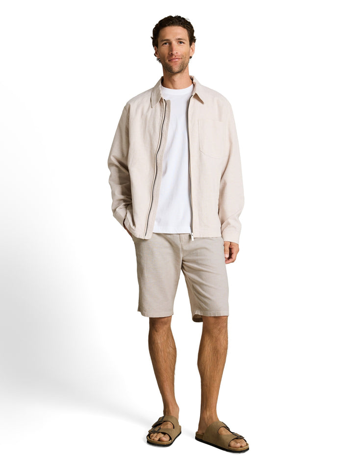 regular cotton linen chino sho, cashew beige chambray 39587 Bild 7