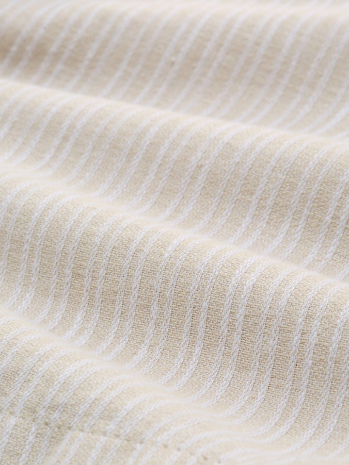 regular cotton linen chino sho, cashew beige stripe 39617 Bild 3