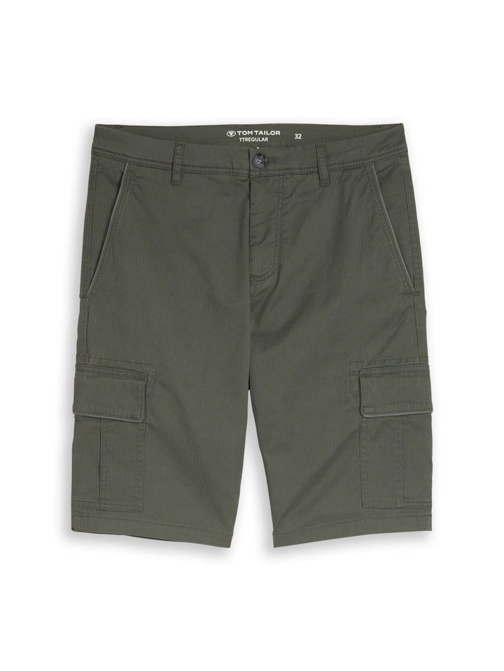 regular printed cargo short, khaki mini geometric print 39611 Bild 1