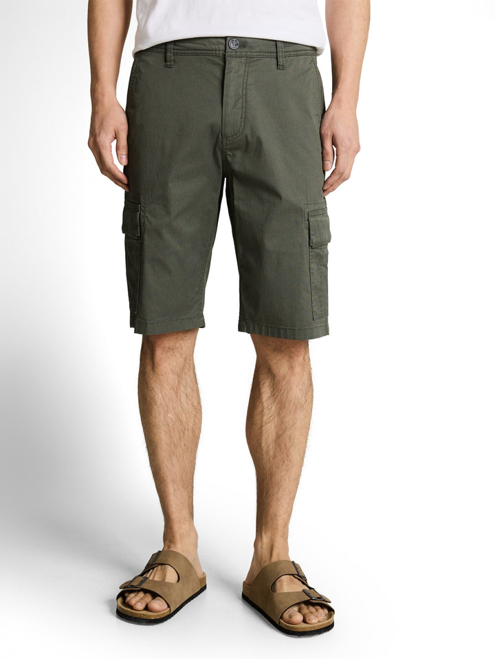 regular printed cargo short, khaki mini geometric print 39611 Bild 2