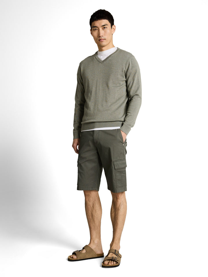 regular printed cargo short, khaki mini geometric print 39611 Bild 5