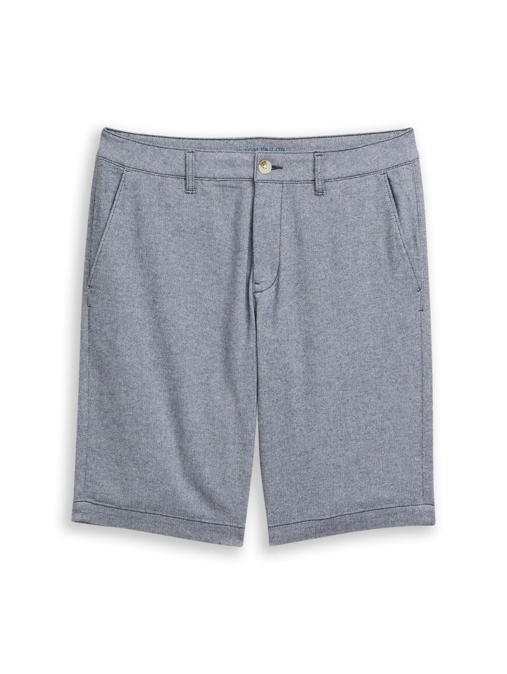 regular structured chino short, navy structure 40334 Bild 1