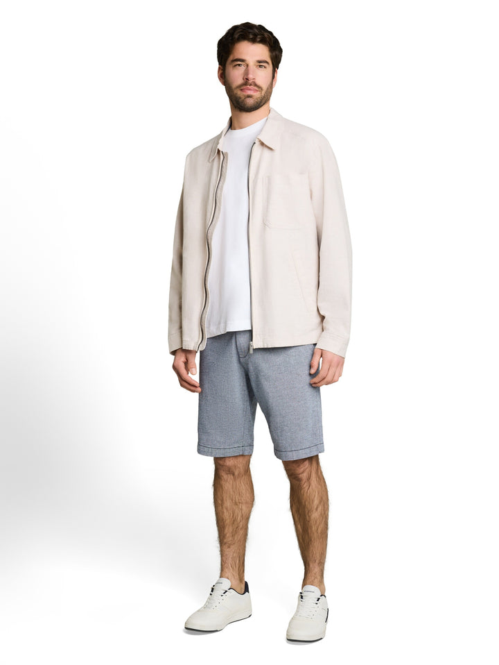 regular structured chino short, navy structure 40334 Bild 5