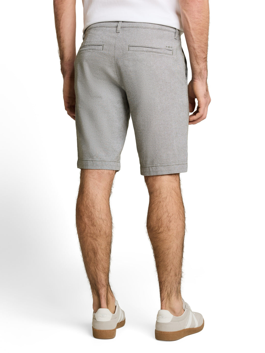 regular structured chino short, deep leaf green structure 40336 Bild 4