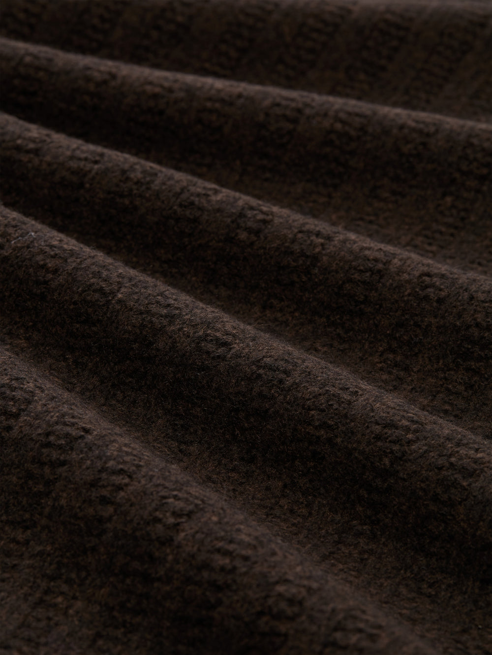 rib structure button troyer kn, dark chocolate brown melange 40781 Bild 2