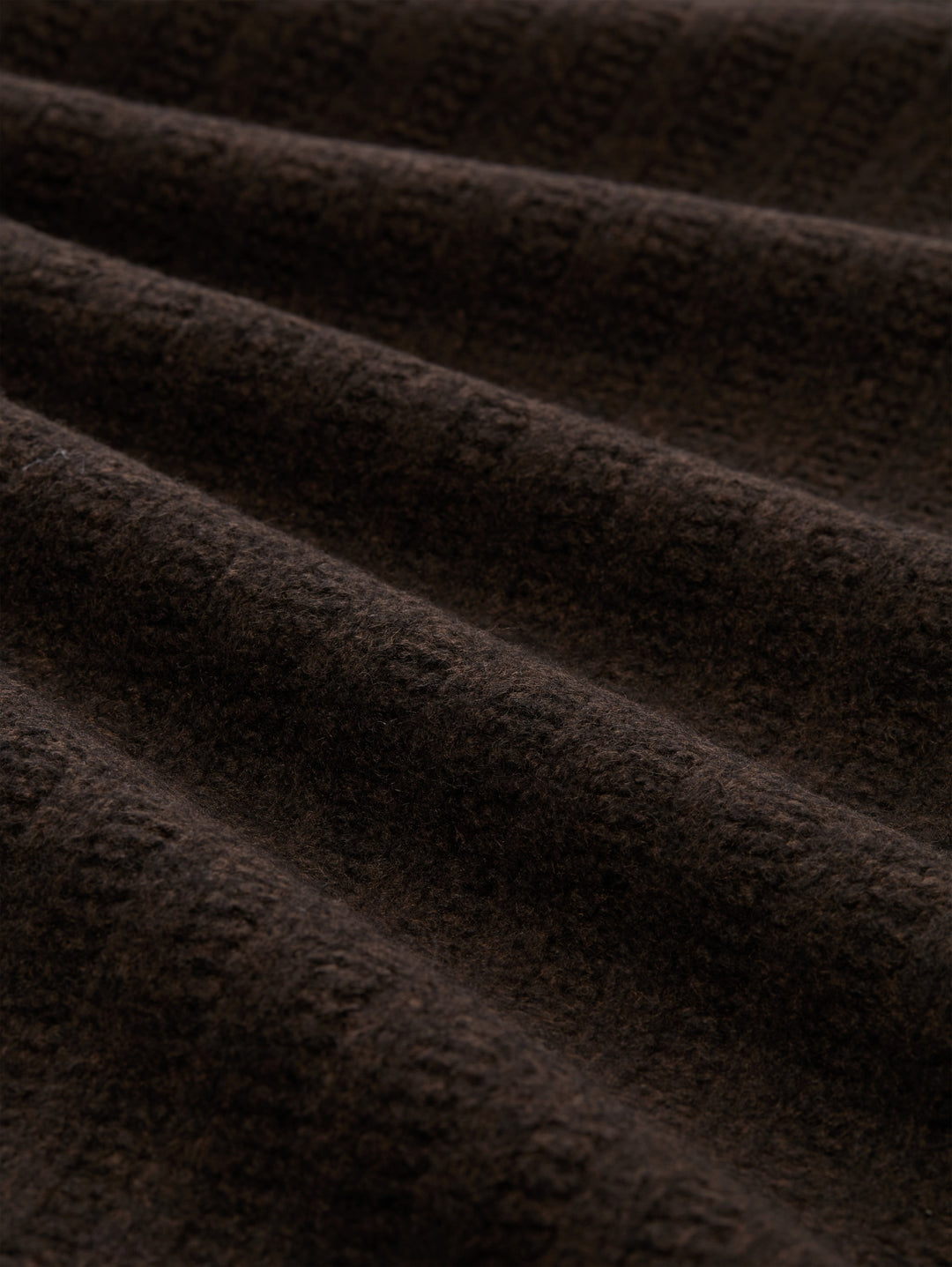 rib structure button troyer kn, dark chocolate brown melange 40781 Bild 2