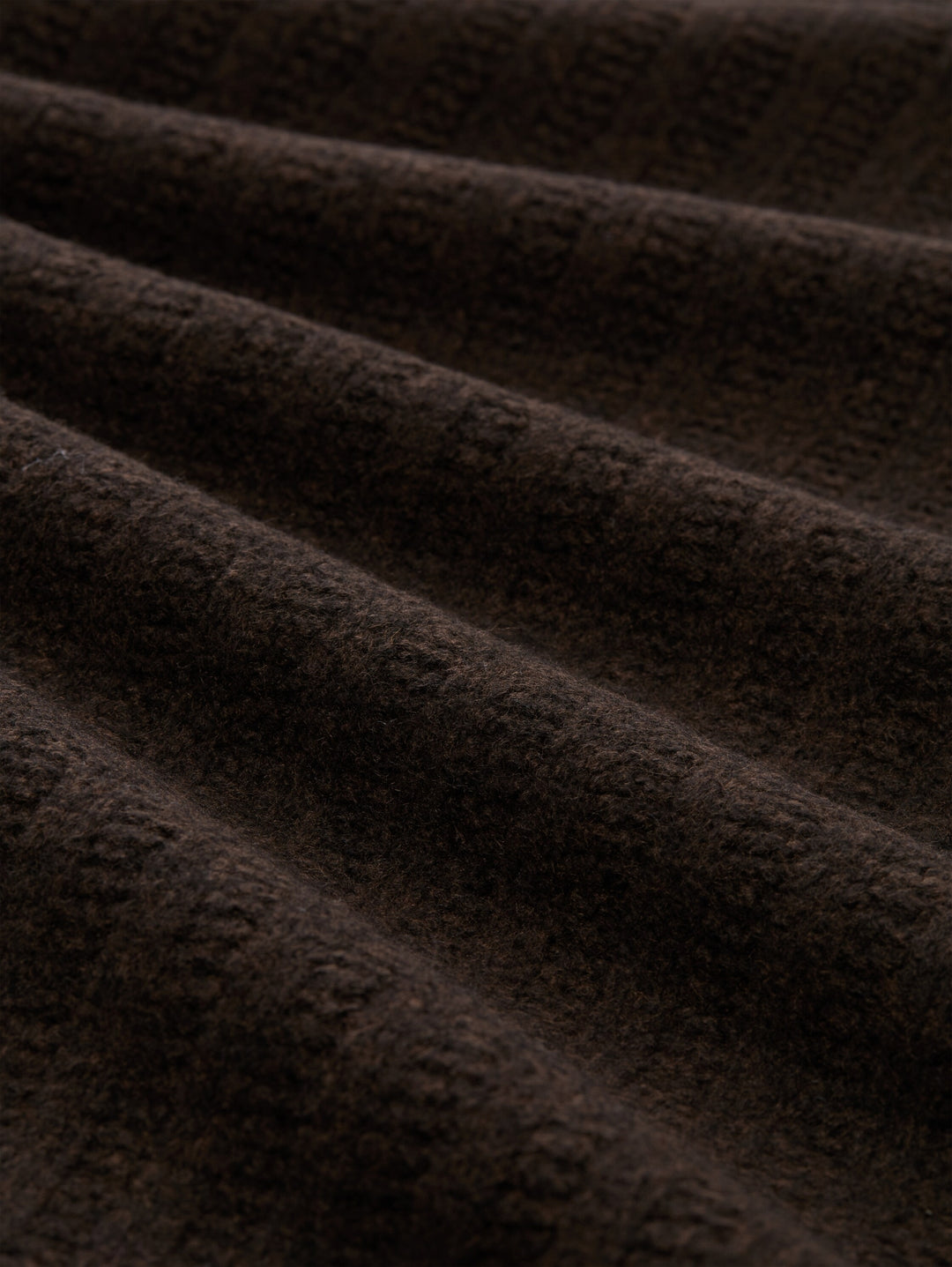 rib structure button troyer kn, dark chocolate brown melange 40781 Bild 3