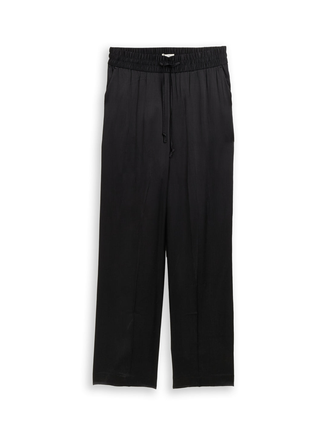 satin wide leg pants, deep black 14482 Bild 1