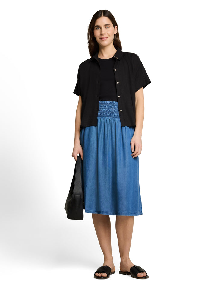 skirt denim look, Clean Light Stone Blue Denim 10112 Bild 6