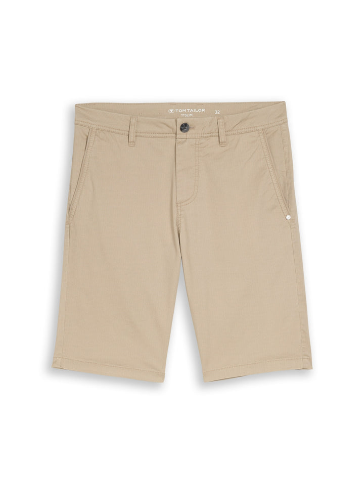 slim printed chino shorts, beige mini geometric print 39609 Bild 1