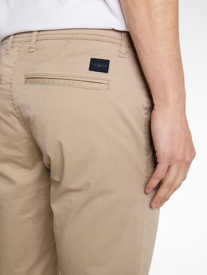 slim printed chino shorts, beige mini geometric print 39609 Bild 5