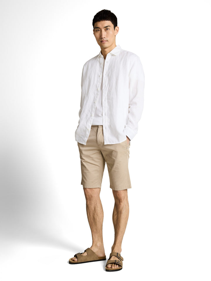slim printed chino shorts, beige mini geometric print 39609 Bild 6
