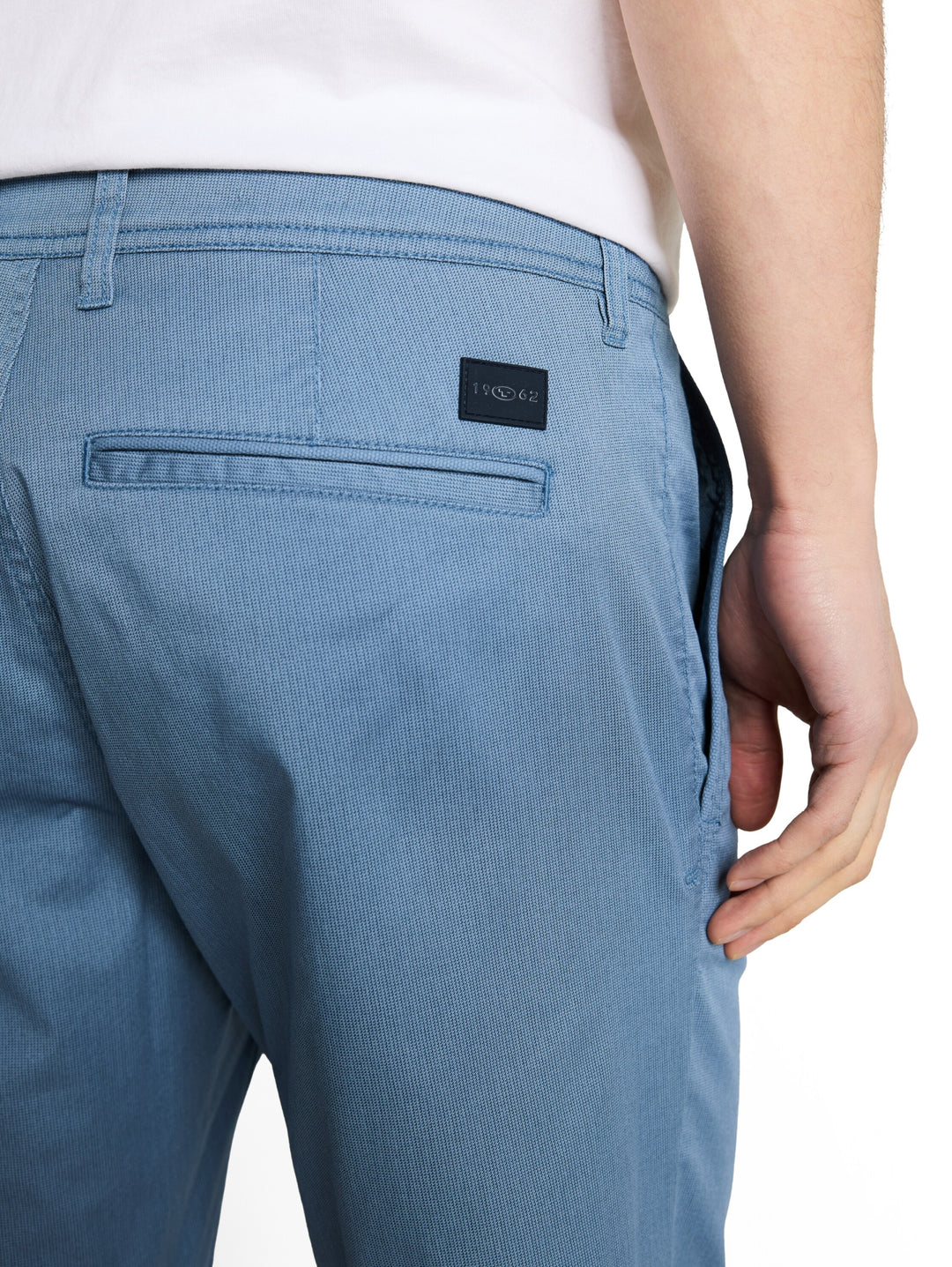 slim printed chino shorts, blue mini geometric print 39607 Bild 5