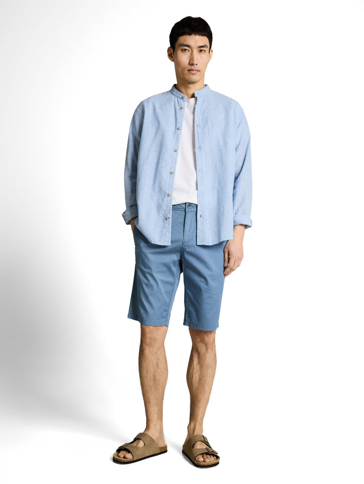 slim printed chino shorts, blue mini geometric print 39607 Bild 6