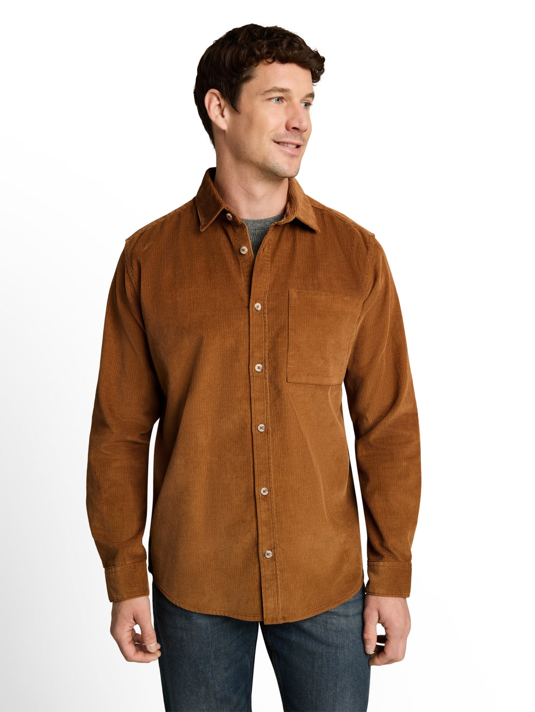 soft corduroy shirt, bright camel brown 19054 Bild 5
