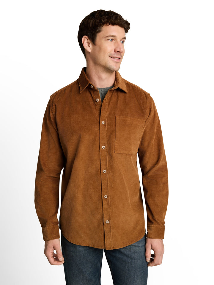 soft corduroy shirt, bright camel brown 19054 Bild 5