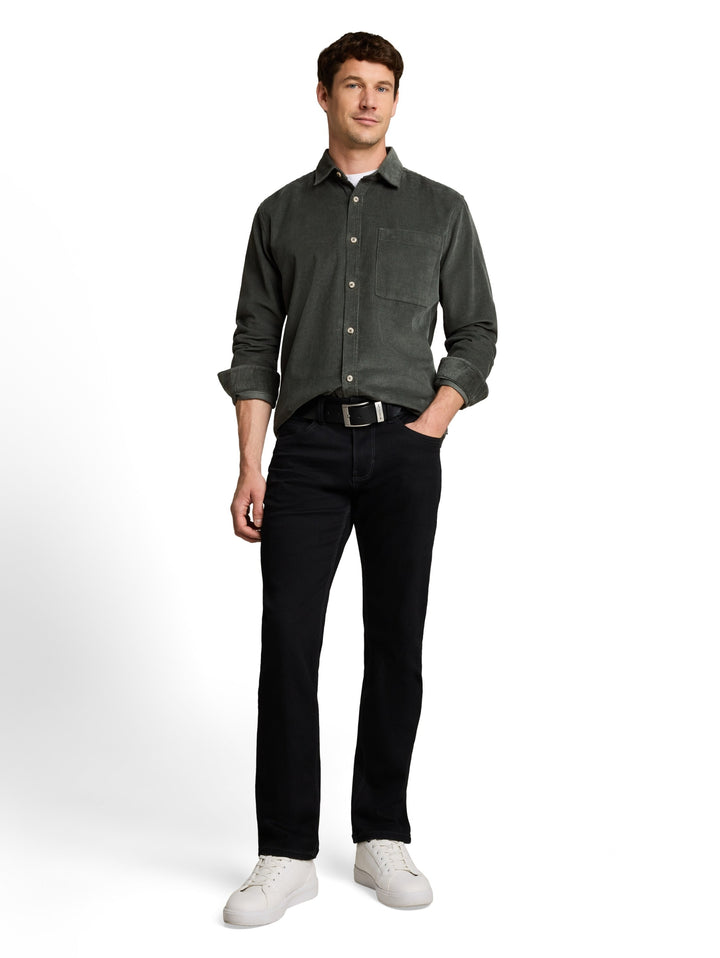 soft corduroy shirt, Darkest Olive 14406 Bild 3