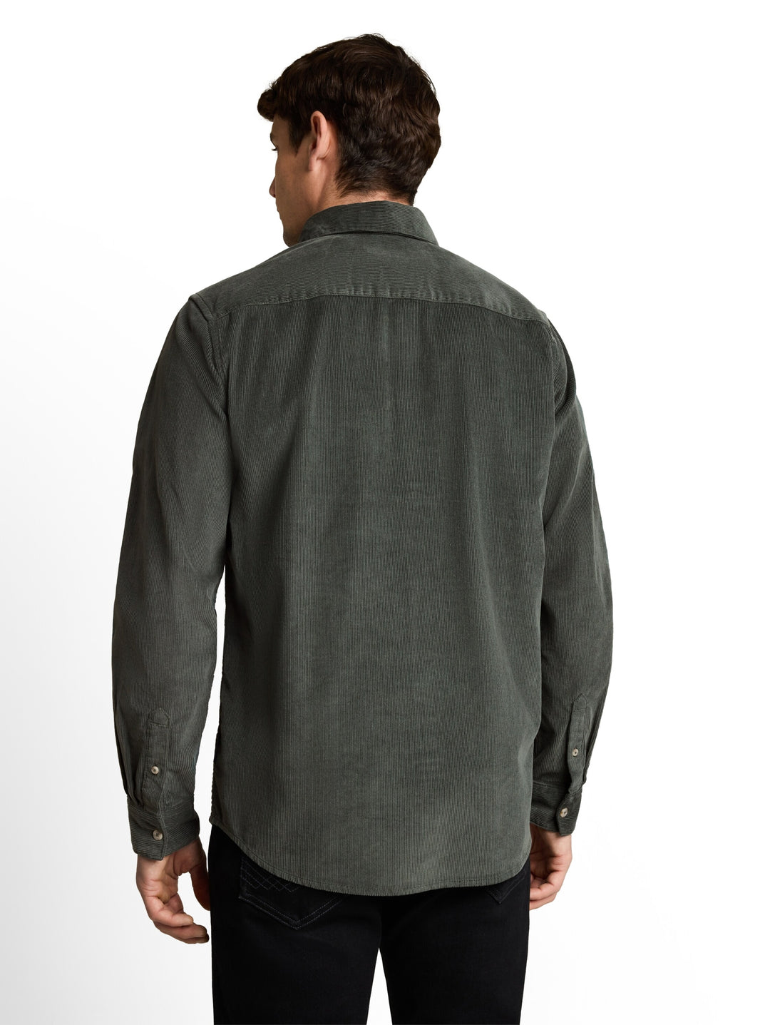 soft corduroy shirt, Darkest Olive 14406 Bild 4