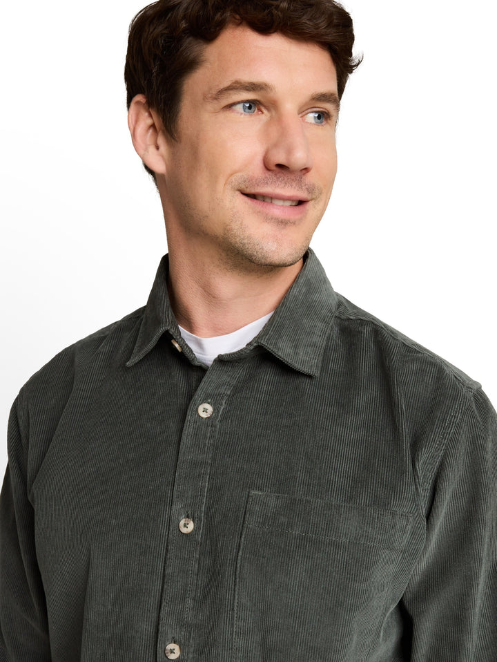 soft corduroy shirt, Darkest Olive 14406 Bild 5