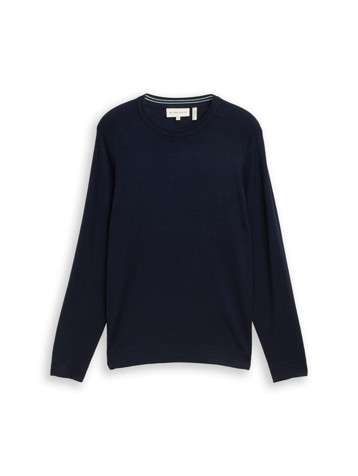 soft crew neck pullover, sky captain blue 10668 Bild 1