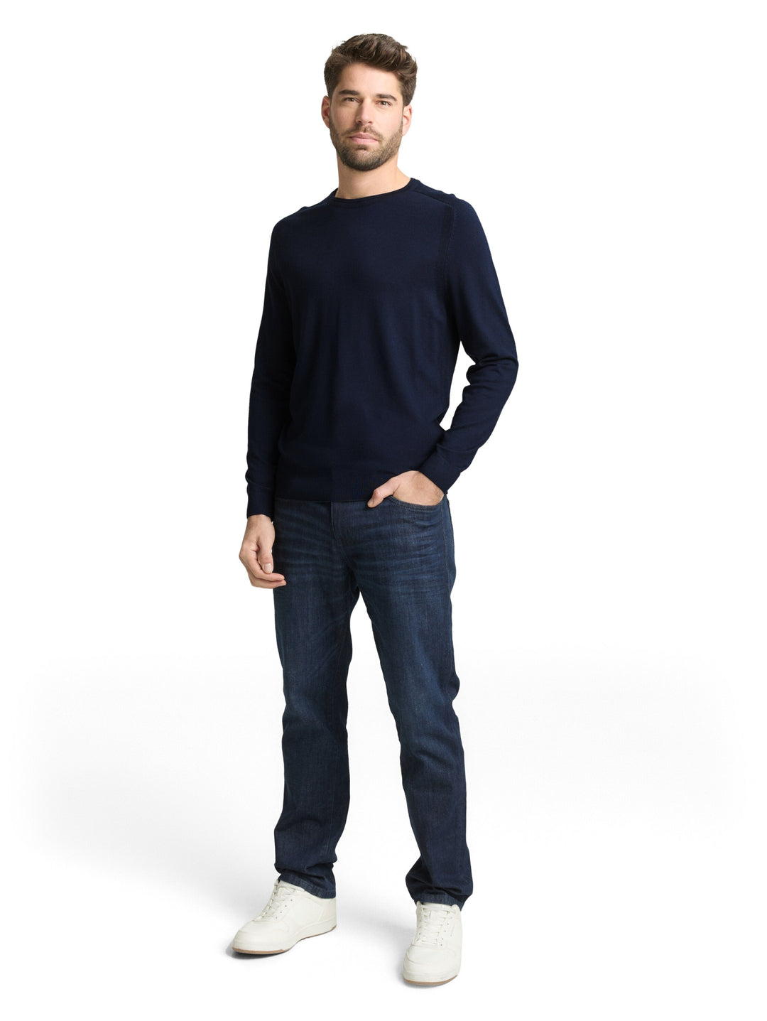 soft crew neck pullover, sky captain blue 10668 Bild 3