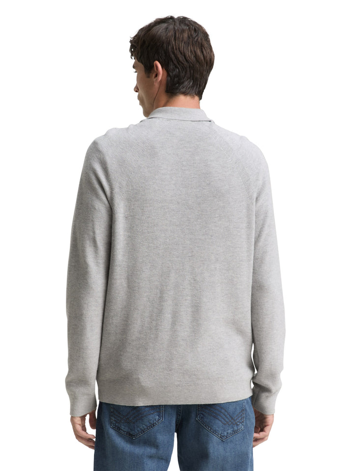 soft knit zip jacket, Light Soft Grey Melange 14427 Bild 4