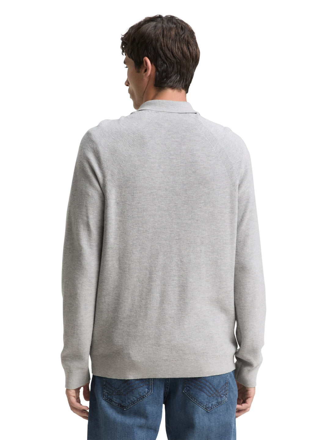 soft knit zip jacket, Light Soft Grey Melange 14427 Bild 4