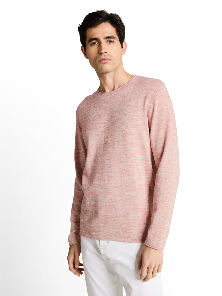 space dye knit pullover, chili red multicolor space dye 39786 Bild 6