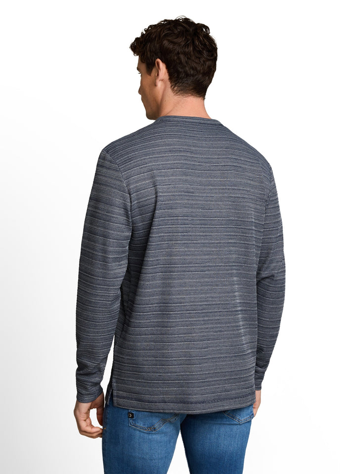 spacedye henley, blue mint inject structure 40939 Bild 4