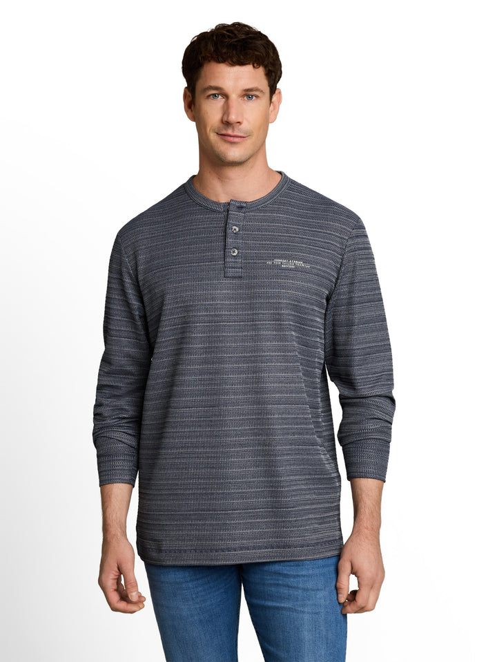 spacedye henley, blue mint inject structure 40939 Bild 6