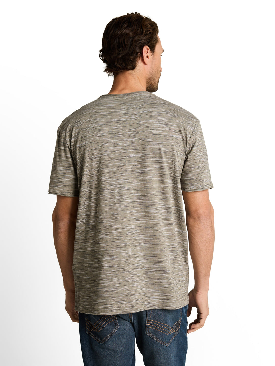 spacedye t-shirt, olive green multi inject 39851 Bild 4