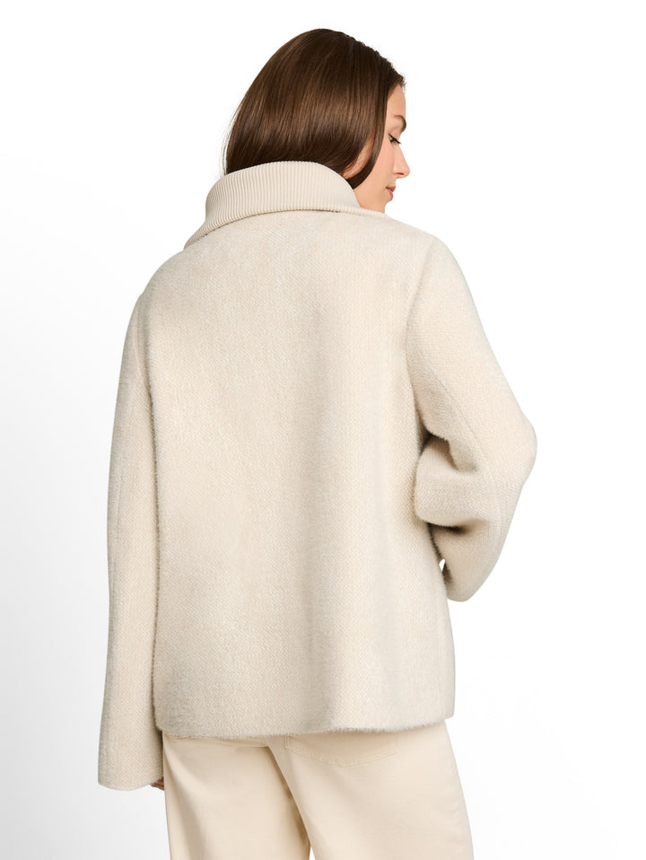 structured cosy jacket, cold beige structure 41069 Bild 4