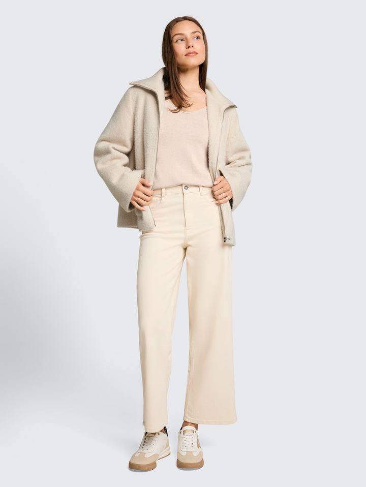 structured cosy jacket, cold beige structure 41069 Bild 7