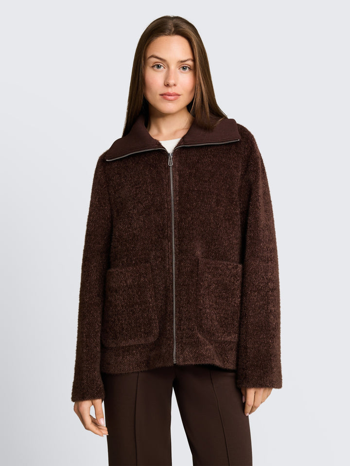 structured cosy jacket, java dark structure 41070 Bild 10